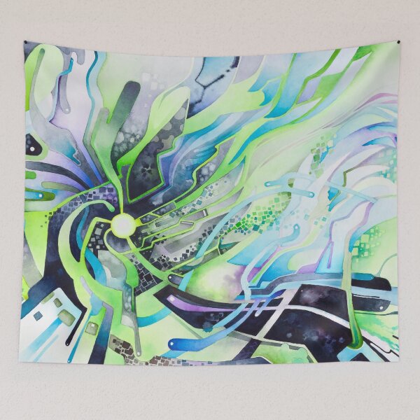 Item preview, Axion of Evil - Watercolor Painting designed and sold by jeffjag.