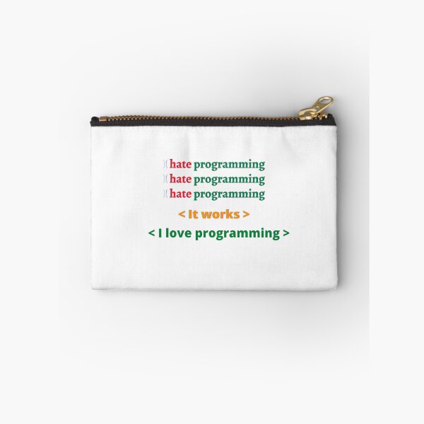 Artikelvorschau, Ich hasse / liebe Programmieren T-Shirt für Programmierer & Programmierer Essential T-Shirt entworfen und verkauft von badrkoussi.