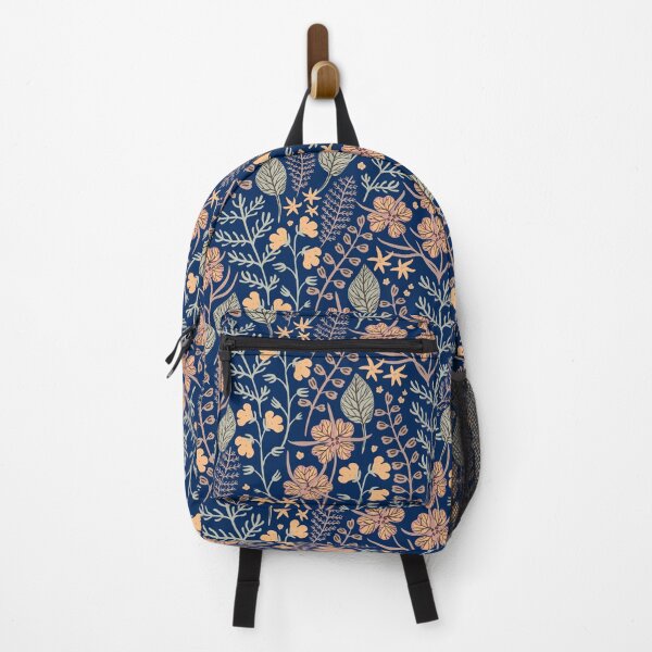Item preview, Navy Botanical flowers designed and sold by lMonsterPlanetl.