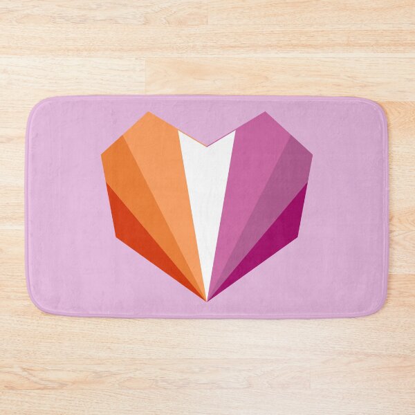 Item preview, Lesbian Flag (2018) LGBT Geometric Heart designed and sold by BunnyPrinceDegn.