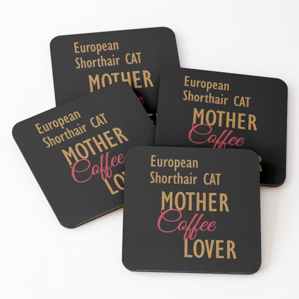 Item preview, European Shorthair CAT Mother Coffee Lover. The perfect clothes and stickers for cat and coffee lovers designed and sold by amrmab.