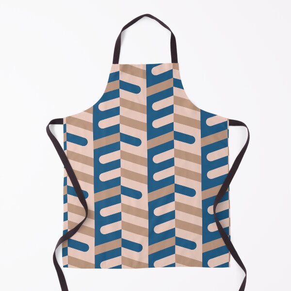 Item preview, Ladyfingers in Columns Geometric Pattern – Blue & Beige designed and sold by RoguePatterns.