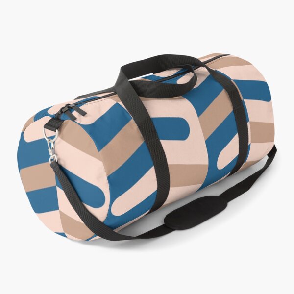 Item preview, Ladyfingers in Columns Geometric Pattern – Blue & Beige designed and sold by RoguePatterns.