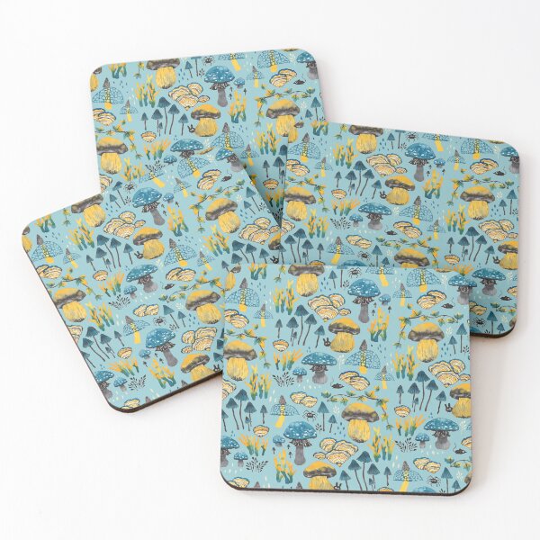 Item preview, Fungi Farmer Land (Mushroom Land) - BLUE designed and sold by janeferwong.