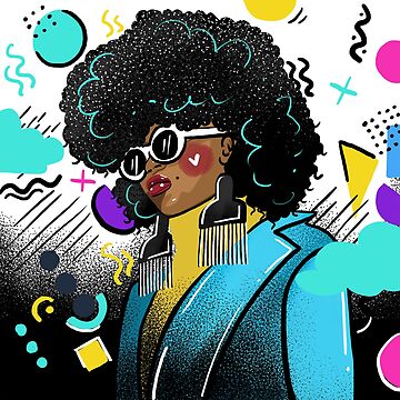 Artwork thumbnail, Bright afro by jerlyn