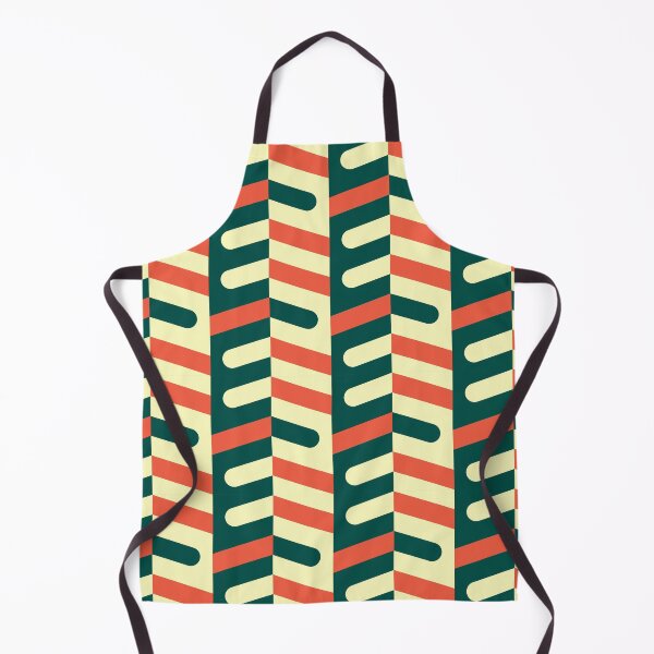 Item preview, Ladyfingers in Columns Geometric Pattern – Forest Green & Orange designed and sold by RoguePatterns.