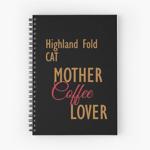 Item preview, Highland Fold CAT Mother Coffee Lover. The perfect clothes and stickers for cat and coffee lovers designed and sold by amrmab.