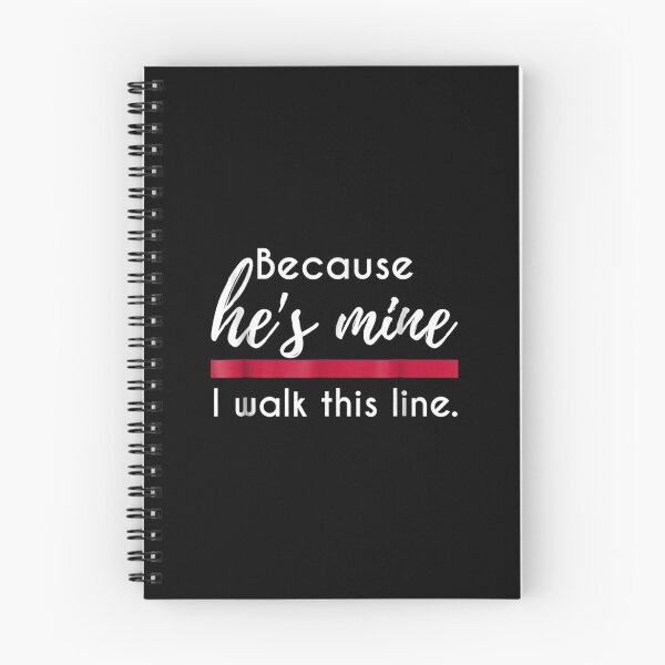 Item preview, Because He's Mine I Walk Red Line Thin Fireman Wife  designed and sold by Laren-Fashion.