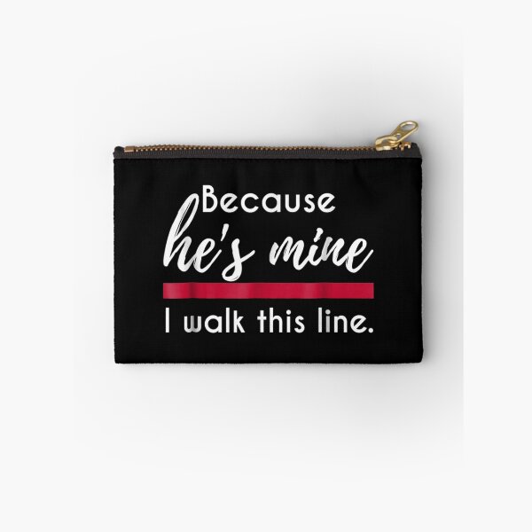 Item preview, Because He's Mine I Walk Red Line Thin Fireman Wife  designed and sold by Laren-Fashion.