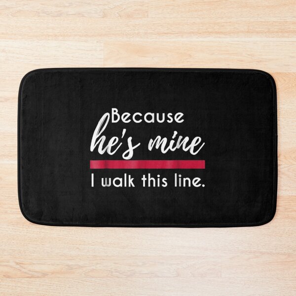 Item preview, Because He's Mine I Walk Red Line Thin Fireman Wife  designed and sold by Laren-Fashion.