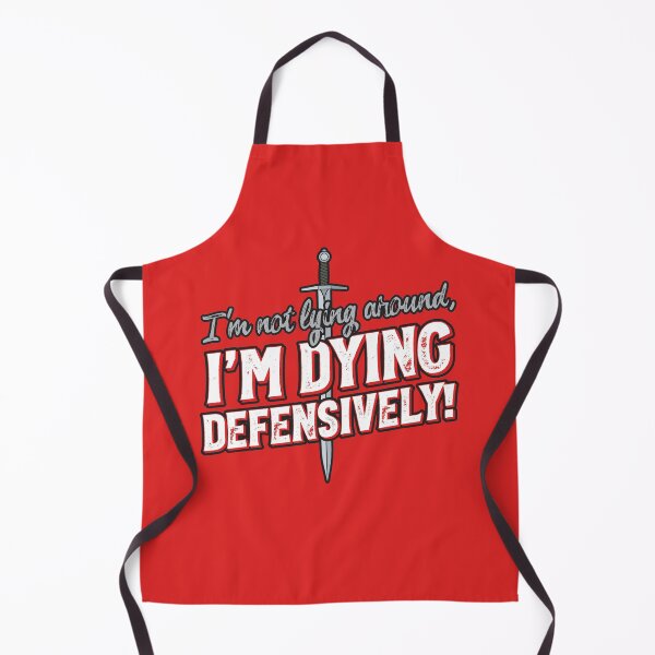 Item preview, Im not lying around, IM DYING DEFENSIVELY! designed and sold by ArtsArtyArt.