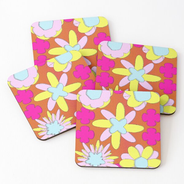 Item preview, Retro Flower Power- Green and Purple  designed and sold by Amanda Roussel.