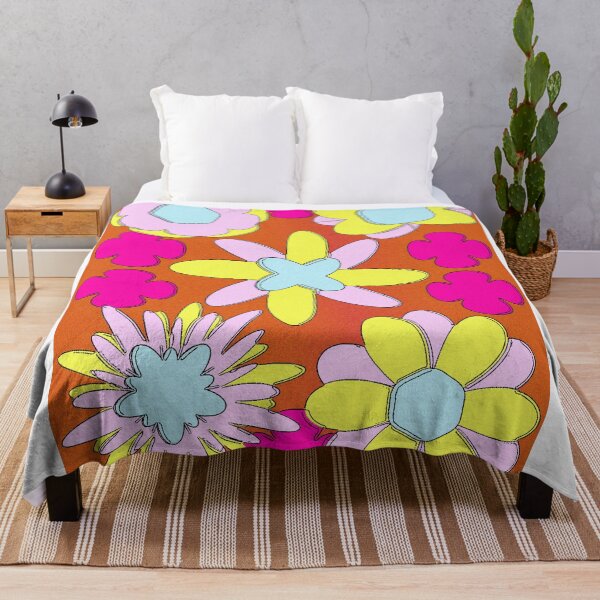 Item preview, Retro Flower Power- Green and Purple designed and sold by Amanda Roussel.