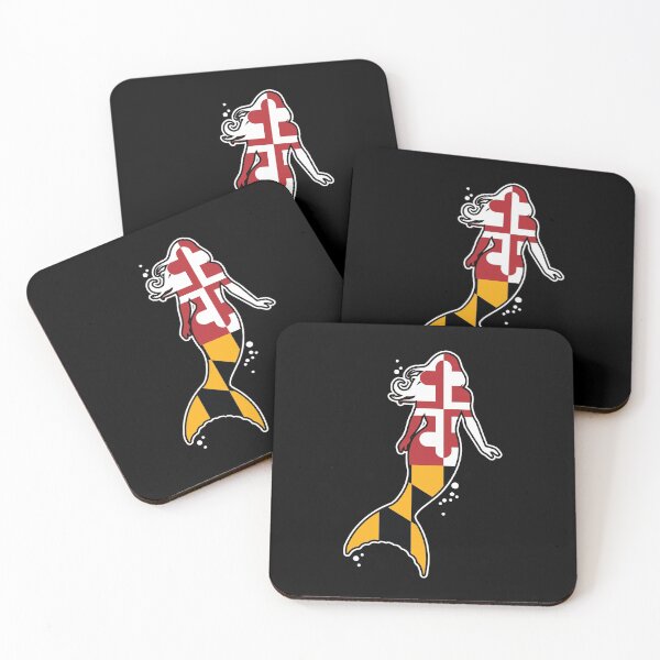 Item preview, Maryland Flag Mermaid for Mermaid lovers designed and sold by MarylandStyle.