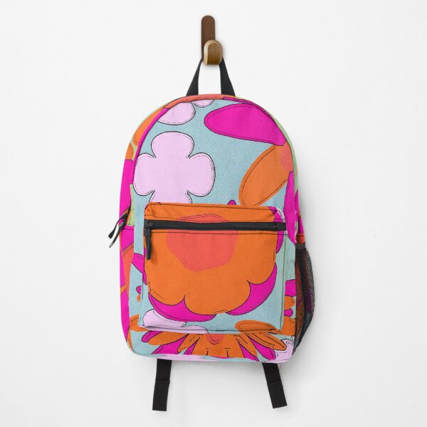 Item preview, Retro Flower Power- Pink and Orange designed and sold by Amanda Roussel.