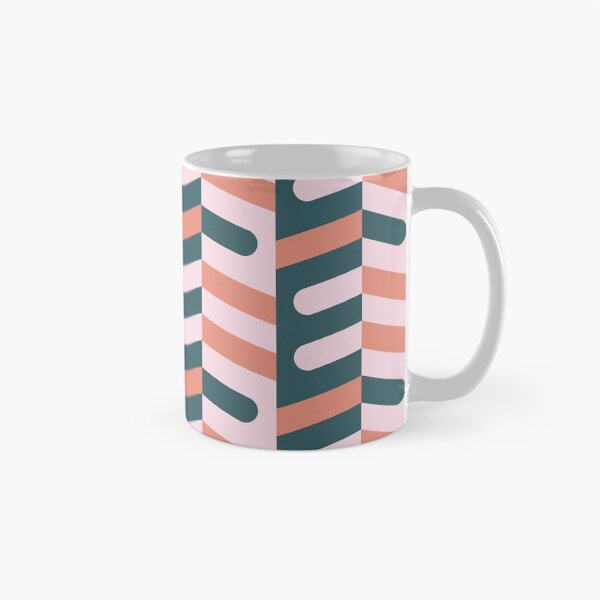 Item preview, Ladyfingers en Columnas Patrón geométrico - Pastel verde azulado y salmón designed and sold by RoguePatterns.