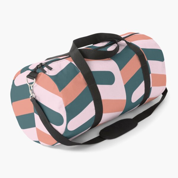 Item preview, Ladyfingers in Columns Geometric Pattern – Pastel Teal & Salmon designed and sold by RoguePatterns.