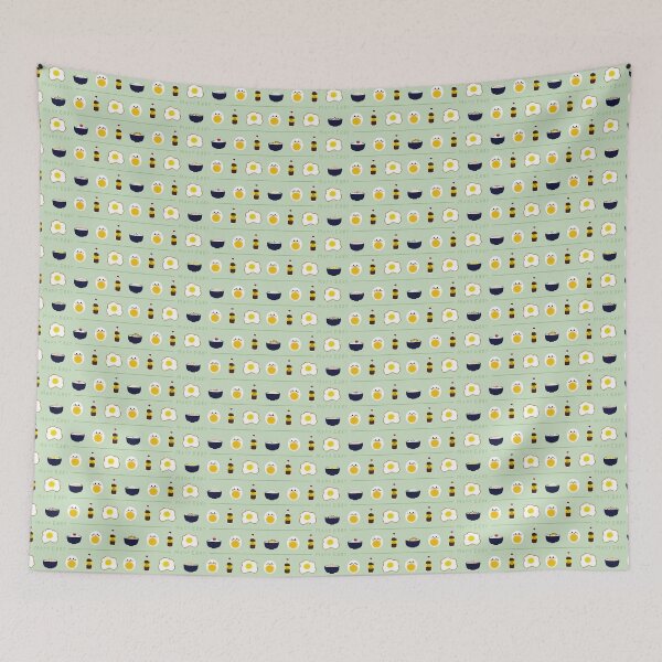 Item preview, Rice Bowl and Eggs Pattern designed and sold by manyeggy.
