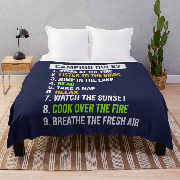 Item preview, Camping Rules Campers Funny Saying Gift designed and sold by TastefulTees.