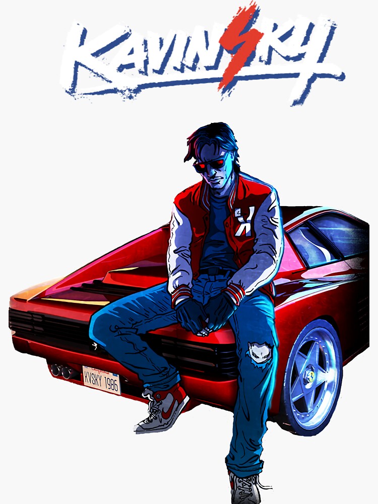 Kavinsky Nightcall 1 Album Cover Sticker