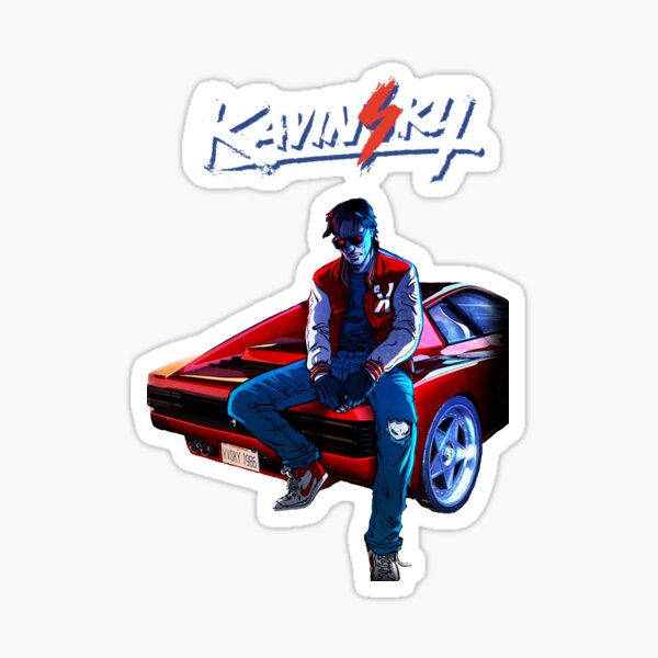 Kavinsky Nightcall 1 Album Cover Sticker