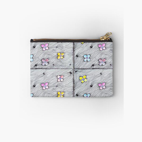 Item preview, Flower pattern - hand drawn inked pens & watercolors pattern - giftcard duvet, covers, comforters, prints canvas and blankets duvet designed and sold by SpiralStairShop.