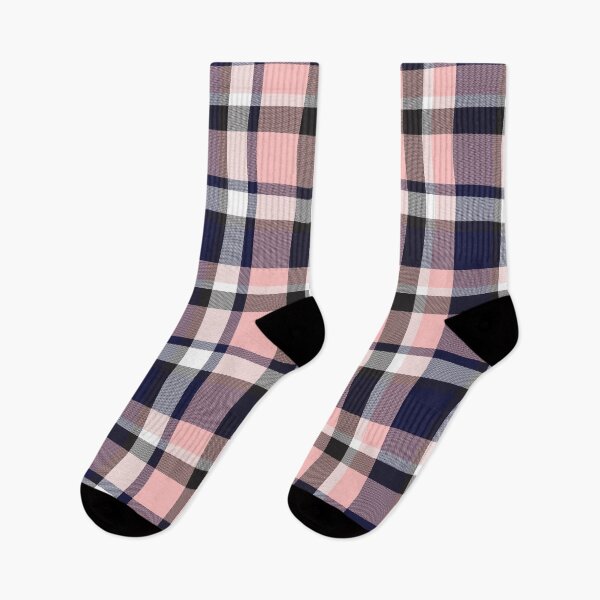 Artikelvorschau, Pink Navy Plaid Tartan Textured Pattern entworfen und verkauft von Siu-Hong Mok.