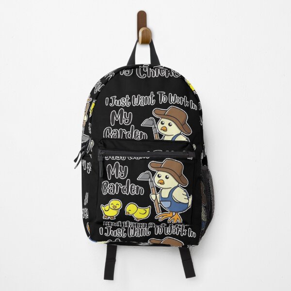 Item preview, I Just Want To Work In My Garden And Hang Out With My Chickens Funny Cute designed and sold by OopteesLydia.