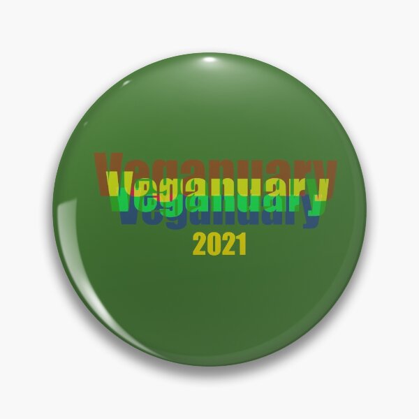 Item preview, Veganuary Vegan January 2021 Goal designed and sold by Life Is Beautiful.
