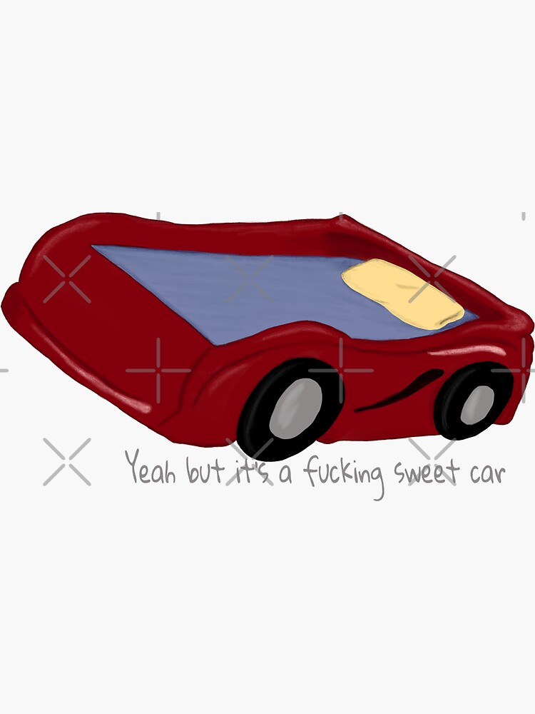 "Race Car Bed" Sticker by WardenQueen Redbubble