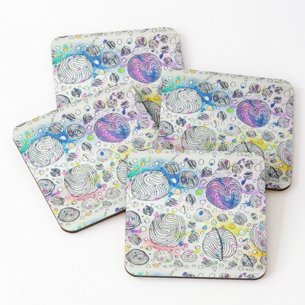 Item preview, fantasy universe - hand drawn mixed media watercolours and ink pens, duvet, covers, comforters, prints canvas and blankets duvet designed and sold by SpiralStairShop.