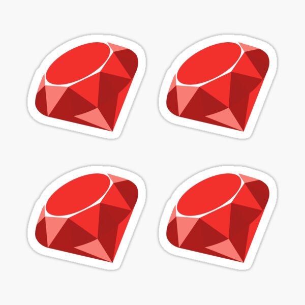 Item preview, 4x Ruby logo designed and sold by lambda-.