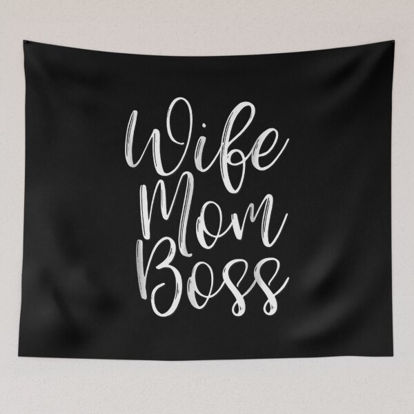 Item preview, Wife Mom Boss Shirt Girly Script Mother Day Gift Mommy Mama designed and sold by Laren-Fashion.