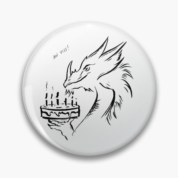 Item preview, Dragon with a birthday cake designed and sold by JulianBelgium.