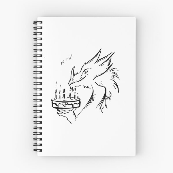 Item preview, Dragon with a birthday cake designed and sold by JulianBelgium.