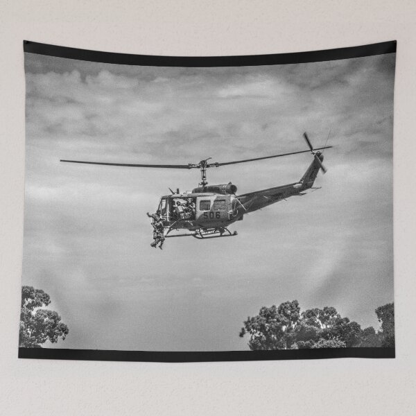 Item preview, Leap of Faith - Rappelling from an Iroquois designed and sold by Blackadder Photography.