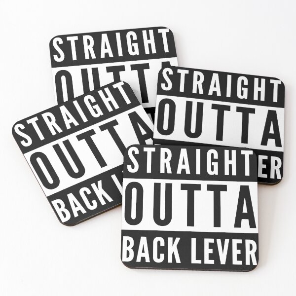 Item preview, Straight outta Back lever - Calisthenics graphic designed and sold by Atleta-Cali.