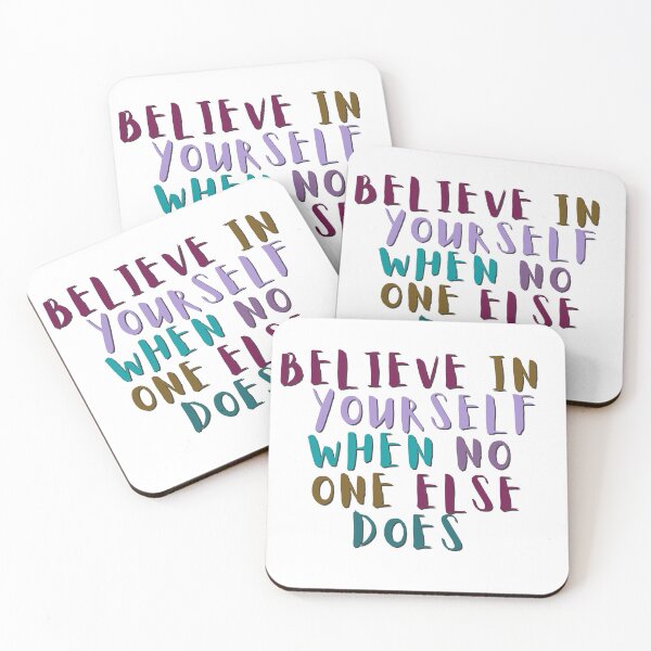 Item preview, BELIEVE IN YOURSELF WHEN NO ONE ELSE DOES designed and sold by BrownGirlMantra.