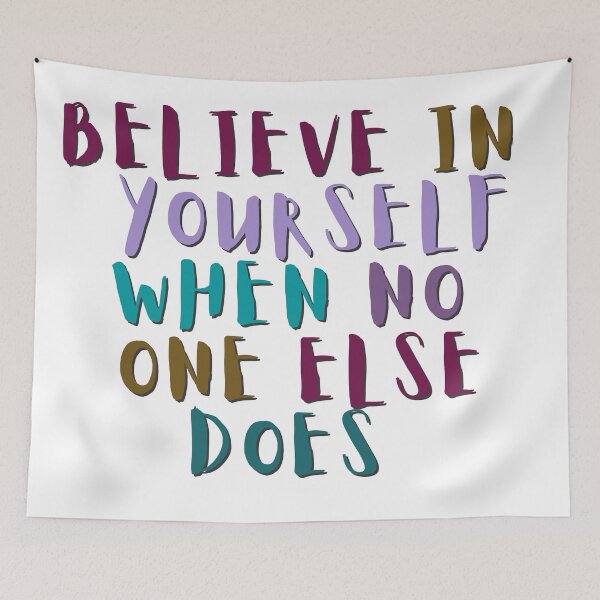 Item preview, BELIEVE IN YOURSELF WHEN NO ONE ELSE DOES designed and sold by BrownGirlMantra.