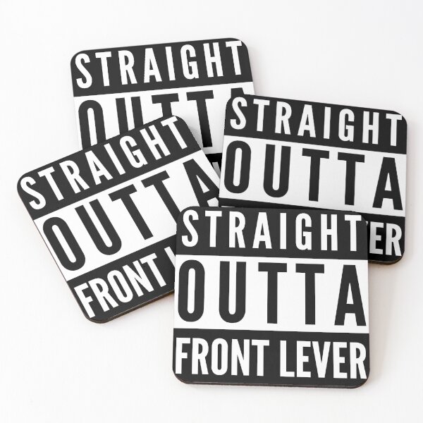 Item preview, Straight outta front lever - Calisthenics graphic designed and sold by Atleta-Cali.