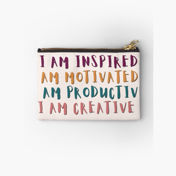 Item preview, I am inspired. I am motivated. I am productive. I am creative. designed and sold by BrownGirlMantra.