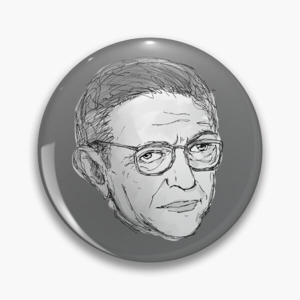 Item preview, Jean-Paul Sartre Philosopher art designed and sold by KennyLucky.
