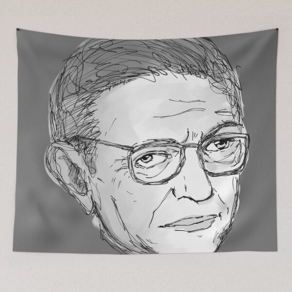 Item preview, Jean-Paul Sartre Philosopher art designed and sold by KennyLucky.