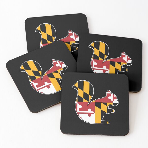 Item preview, Maryland Flag Squirrel for Squirrel lovers. designed and sold by MarylandStyle.