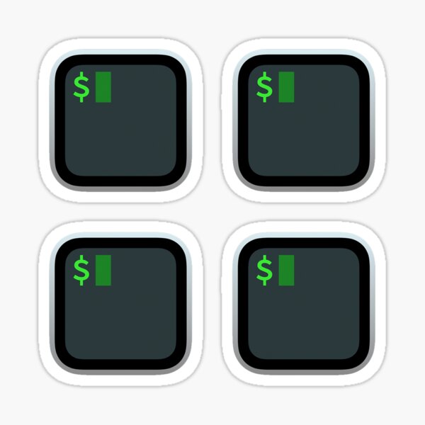 4x iTerm logo Sticker