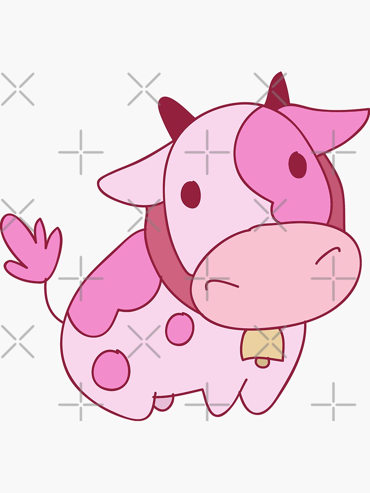 strawberry cow | Sticker