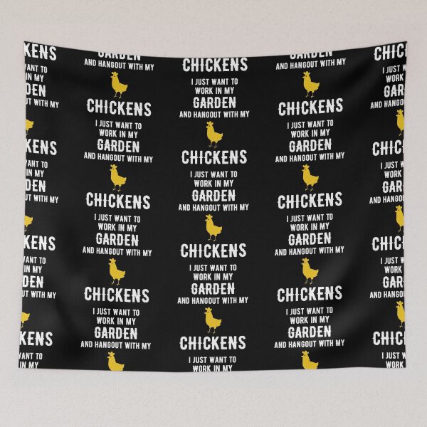 Item preview, I just want to work in my garden and hangout with my chickens designed and sold by kickwear-com.