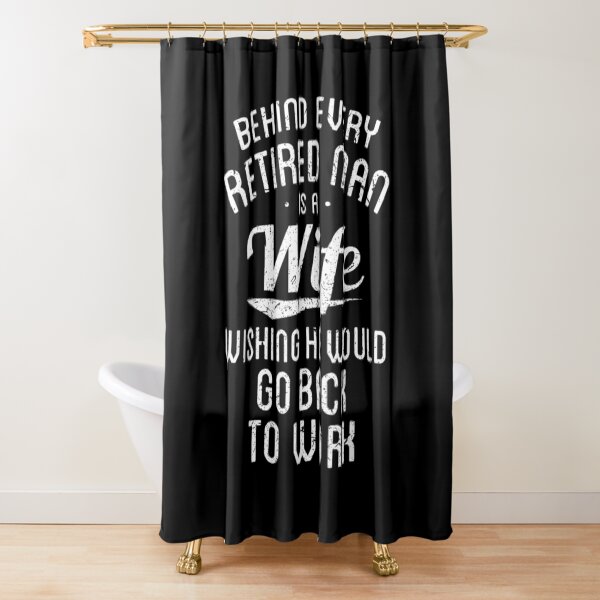 Item preview, Funny Retirement Gifts Behind Every Retired Man Is A Wife designed and sold by Laren-Fashion.