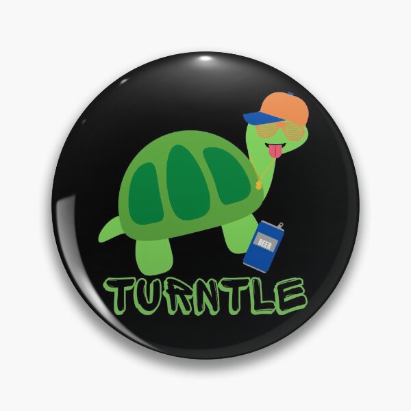 Item preview, Turntle Funny Turnt Turtle Drunk Bro designed and sold by MixedBagMerch.