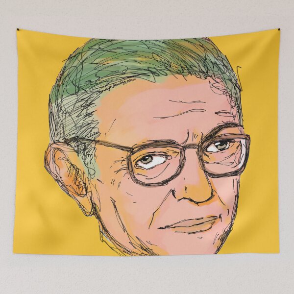 Item preview, Jean-Paul Sartre Philosopher illustration designed and sold by KennyLucky.